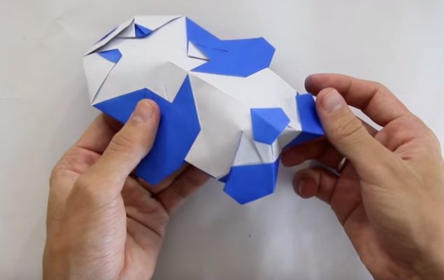 Cách gấp con gấu trúc bằng giấy Origami h10