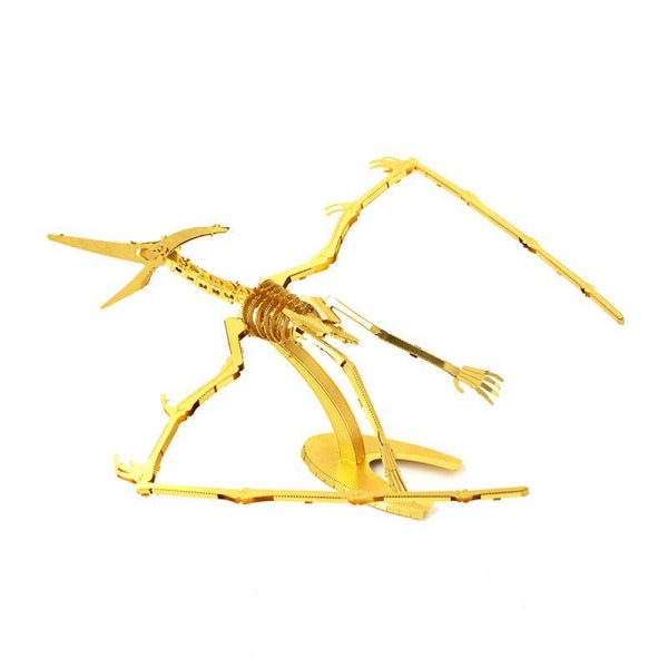 Mô hình kim loại Gold lắp ráp hóa thạch Pteranodon